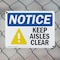 Signmission Keep Aisles Clear, 10 in W x Rectangle, Plastic OS-2PACK-NS-P-710-L-15841 - alternate 2